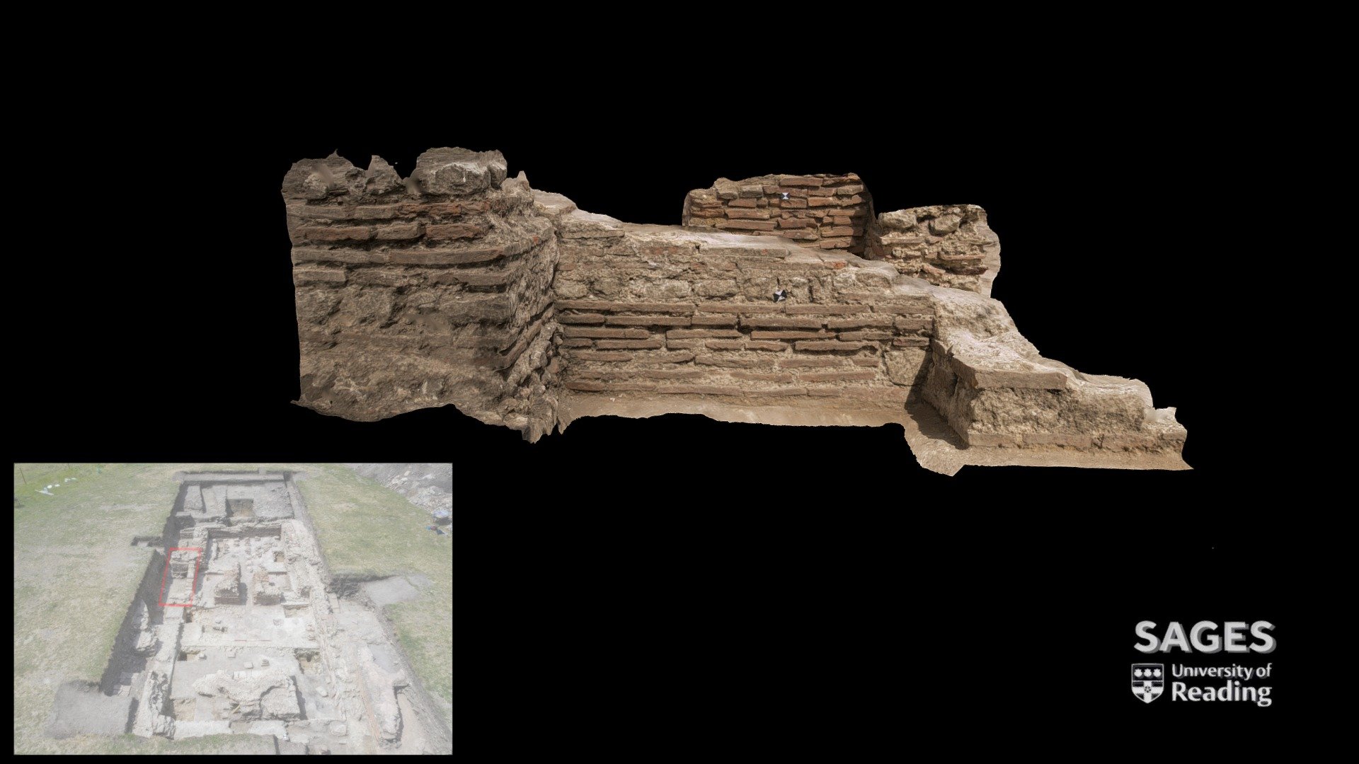 Trench 4 Elevation 6: Southern walling - 3D model by University of ...