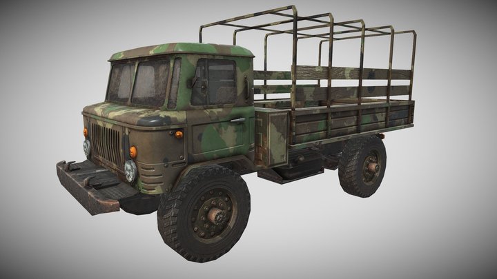 Gaz 66 Model Truck 3D Model