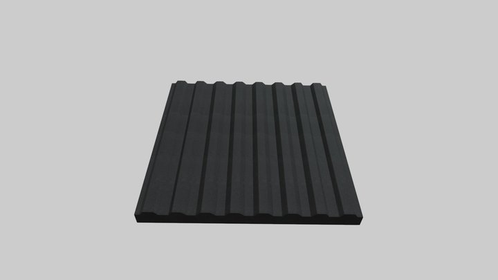 TA-EA-038-2424-200-010-001 Corrugated - Obsidian 3D Model