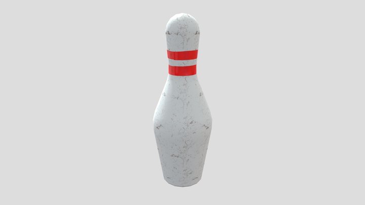 Highpoly Bowling pin for commercial use 3D Model