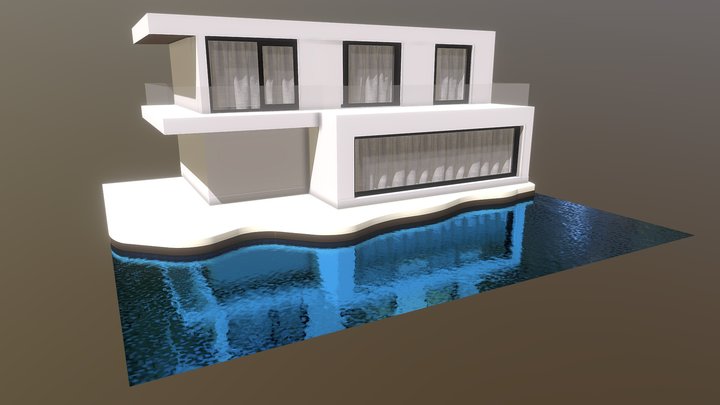 Villa by the sea 3D Model