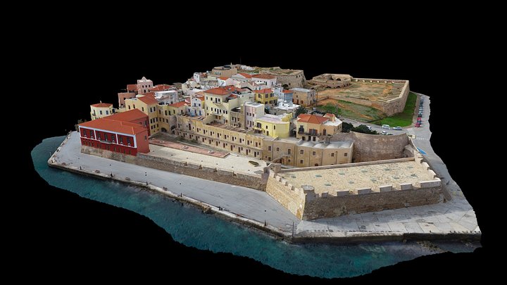 The Fortress of Rivellino del Porto in Chania 3D Model