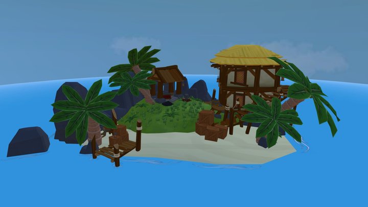 Pirate Island - Blacksmith - GameArt 3D Model