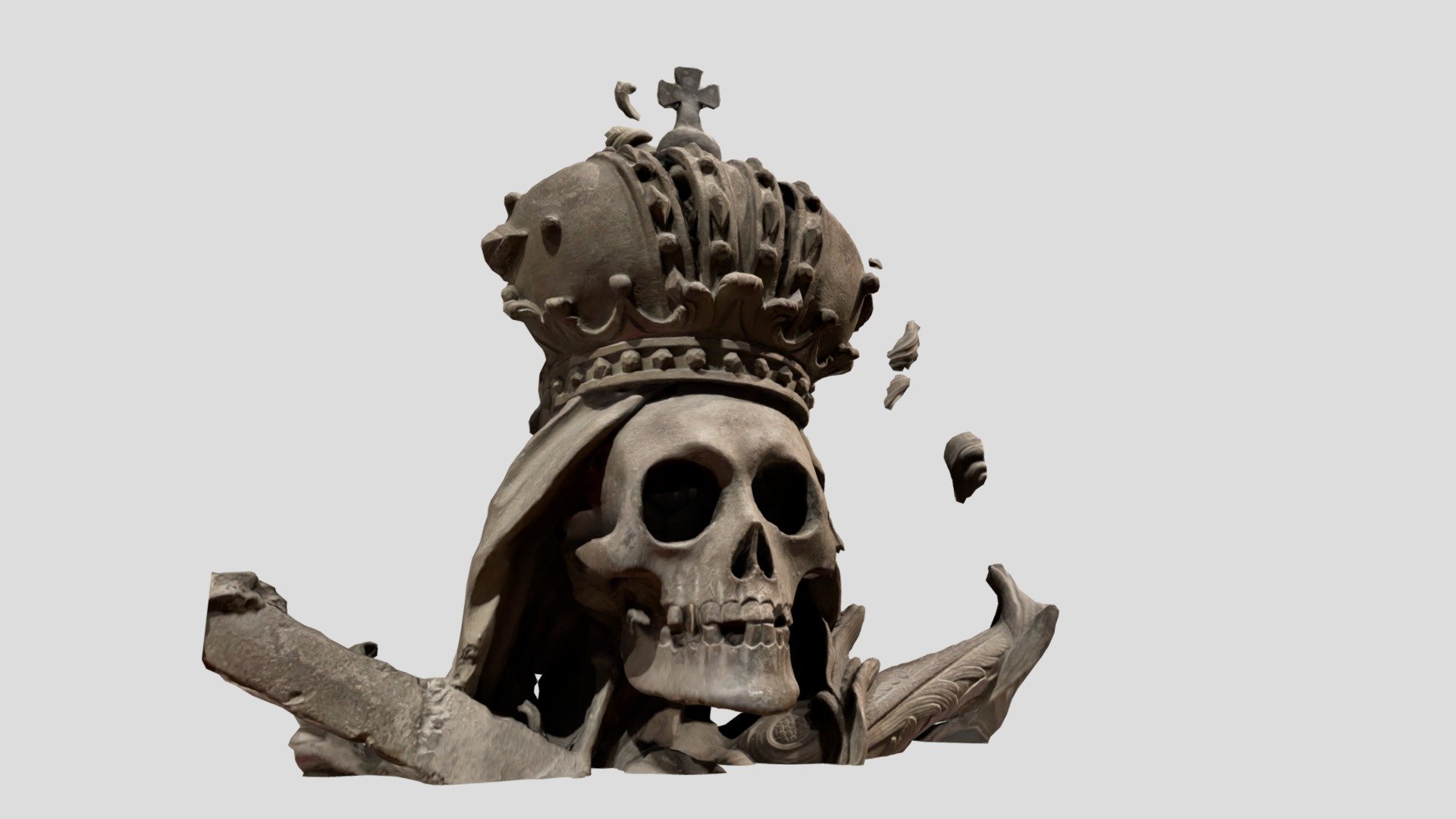 Kapuziner Skull Ornament #1