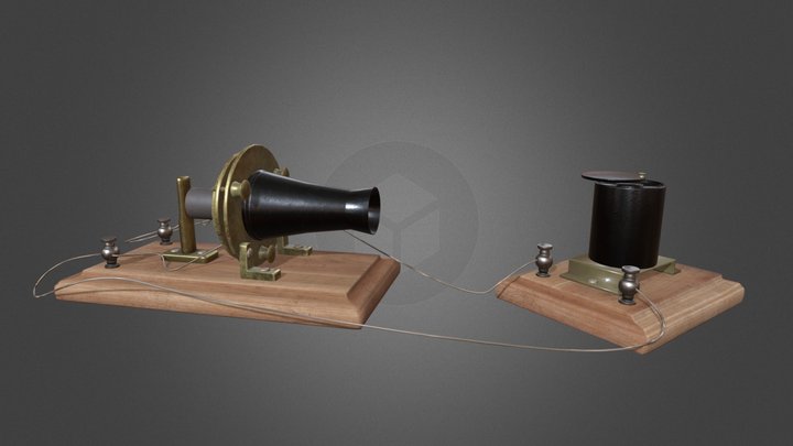 Alexander Graham Bell Telephone 3D Model