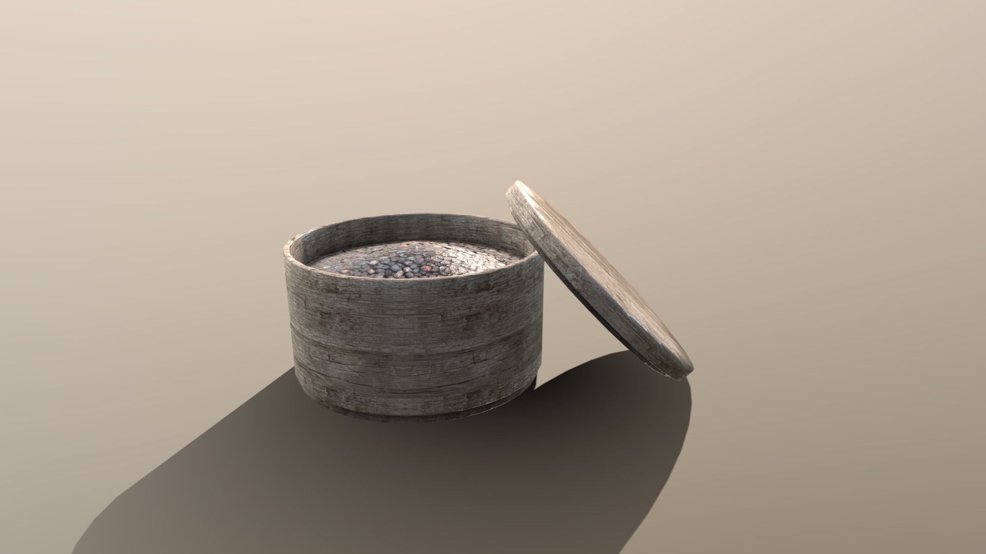 3D model Pepper Pinch Pot - This is a 3D model of the Pepper Pinch Pot. The 3D model is about a wooden ring on a table.