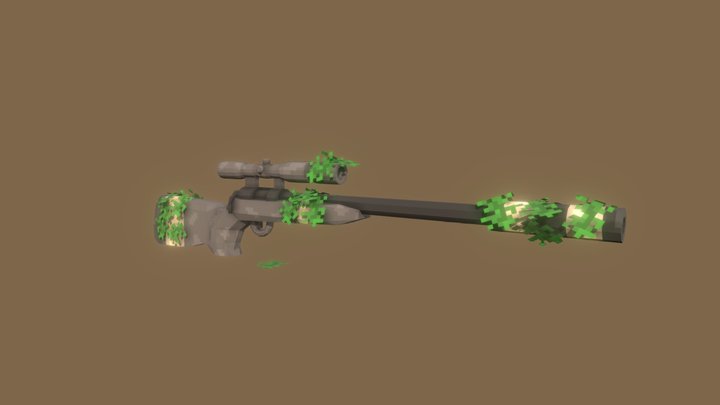 Ssg10 sniper rifle 3D Model