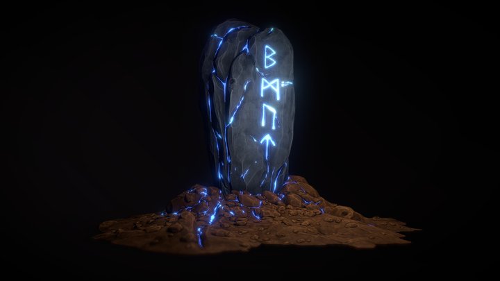 Rune Stone 3D Model