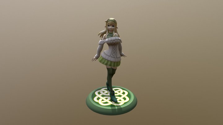 Female-Elf 3D Model