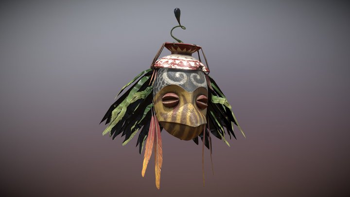 Mask of the Black marsh dwellers 3D Model