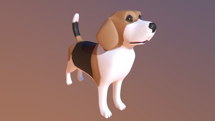 Beagle 3D Model