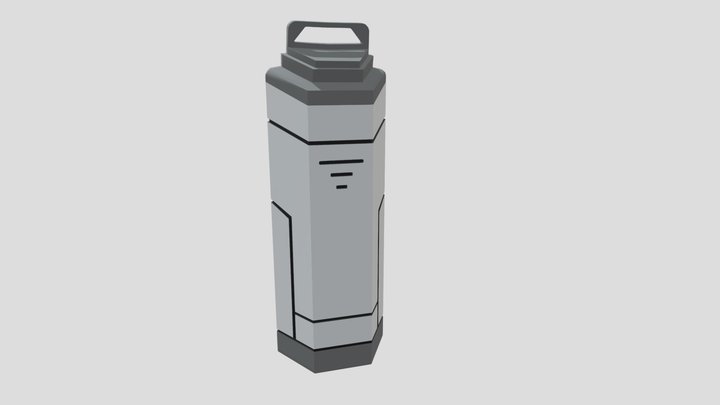 Sci- Fi Energy Drink Bottle 3D Model