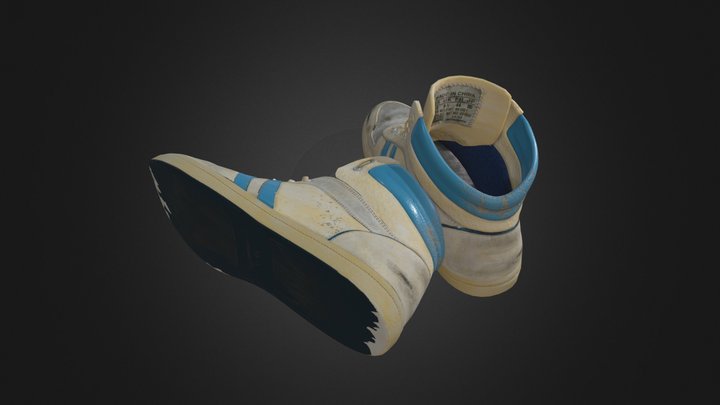 Smelly Old Sneakers 3D Model
