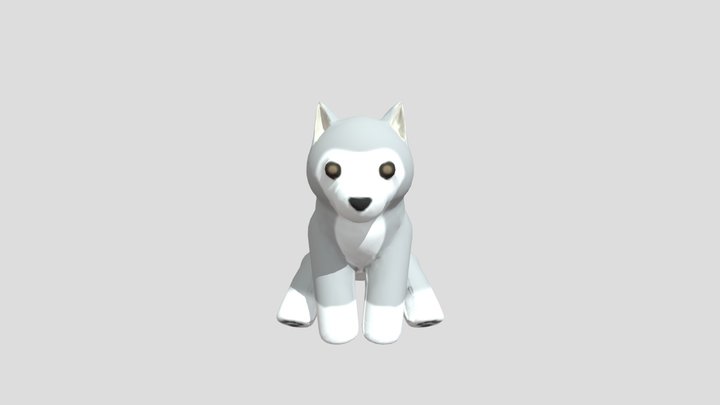 Child Wolf 3D Model
