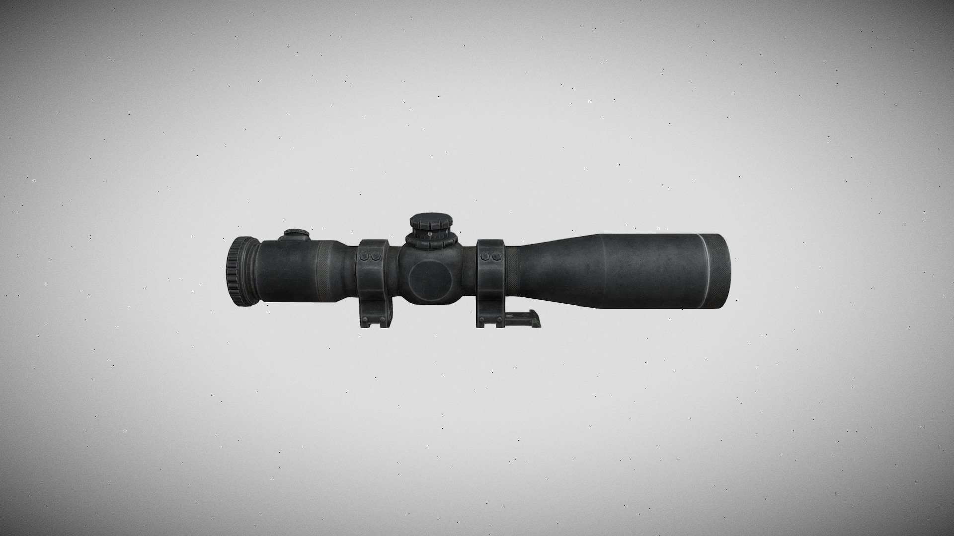 Sniper Scope with Transparent Optics (Realistic) - 3D model by GAMICO ...