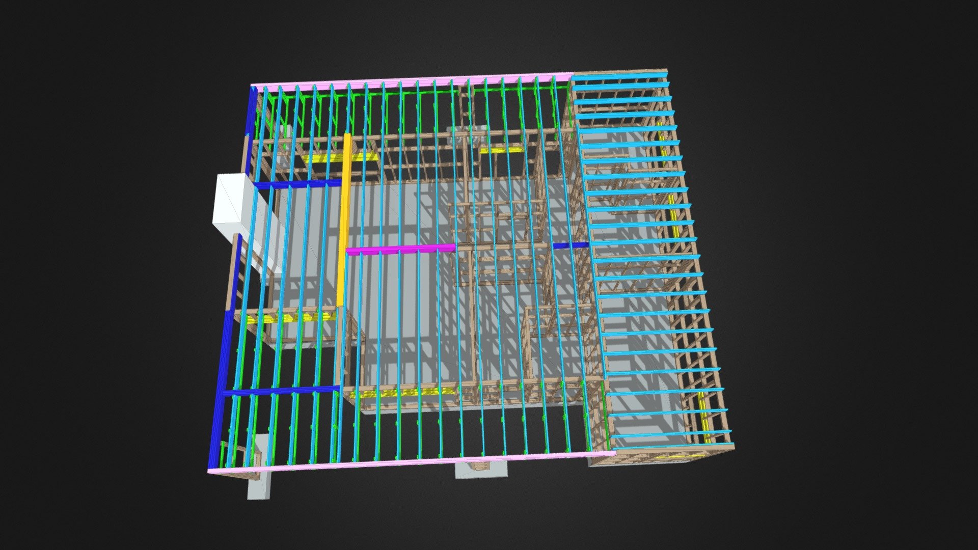 Sogsbakki 7 v. 6.0 timberframe model