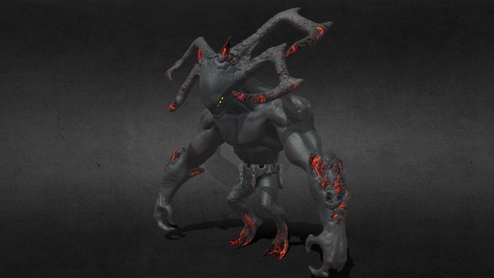 Armored Demon 3D Model