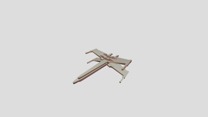 X-Wing (MDF 2,5mm) 3D Model