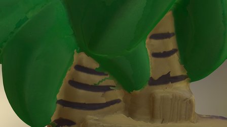 Palm Tree OBJ-first round 3D Model