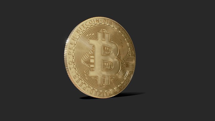 Bitcoin for Blender 3D Model
