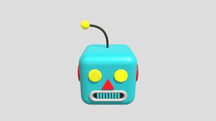 Robot's head 3D Model