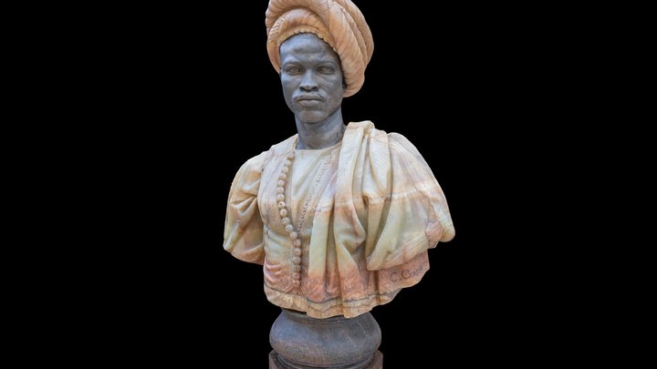 Homme du Soudan en costume algérien - C. Cordier 3D Model