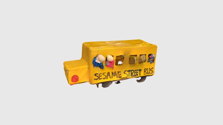 Sesame school bus 3D Model