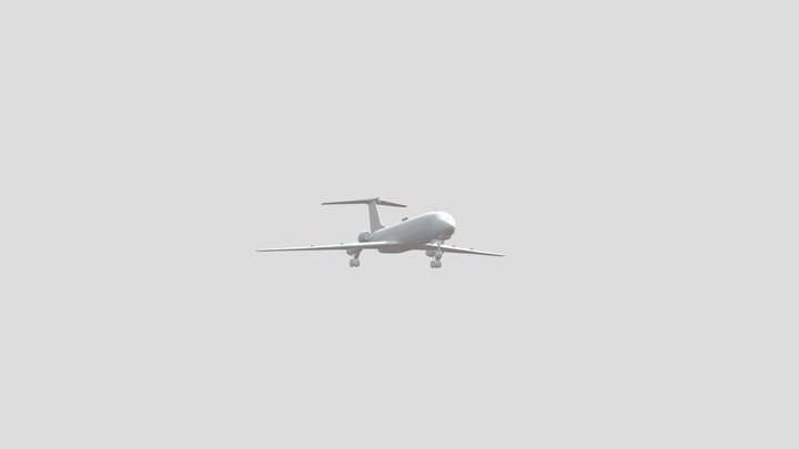 Tupolev TU-134 3D Model