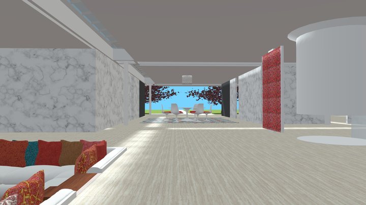 Miller house Eero Saarinen 3D Model