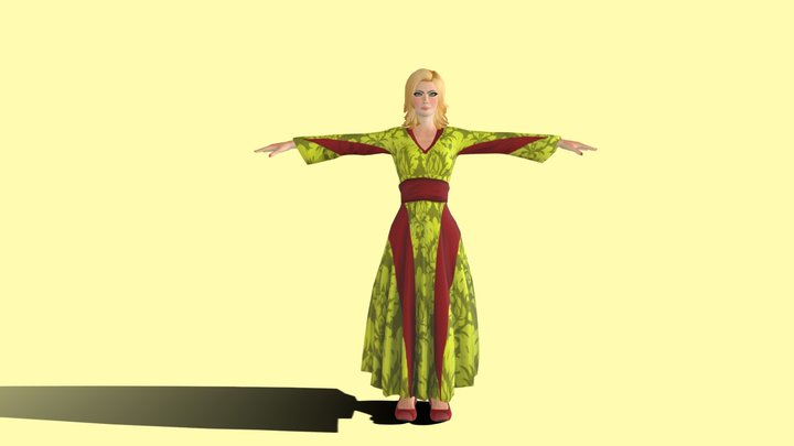 Beautiful and Cute Girl 3D model 3D Model