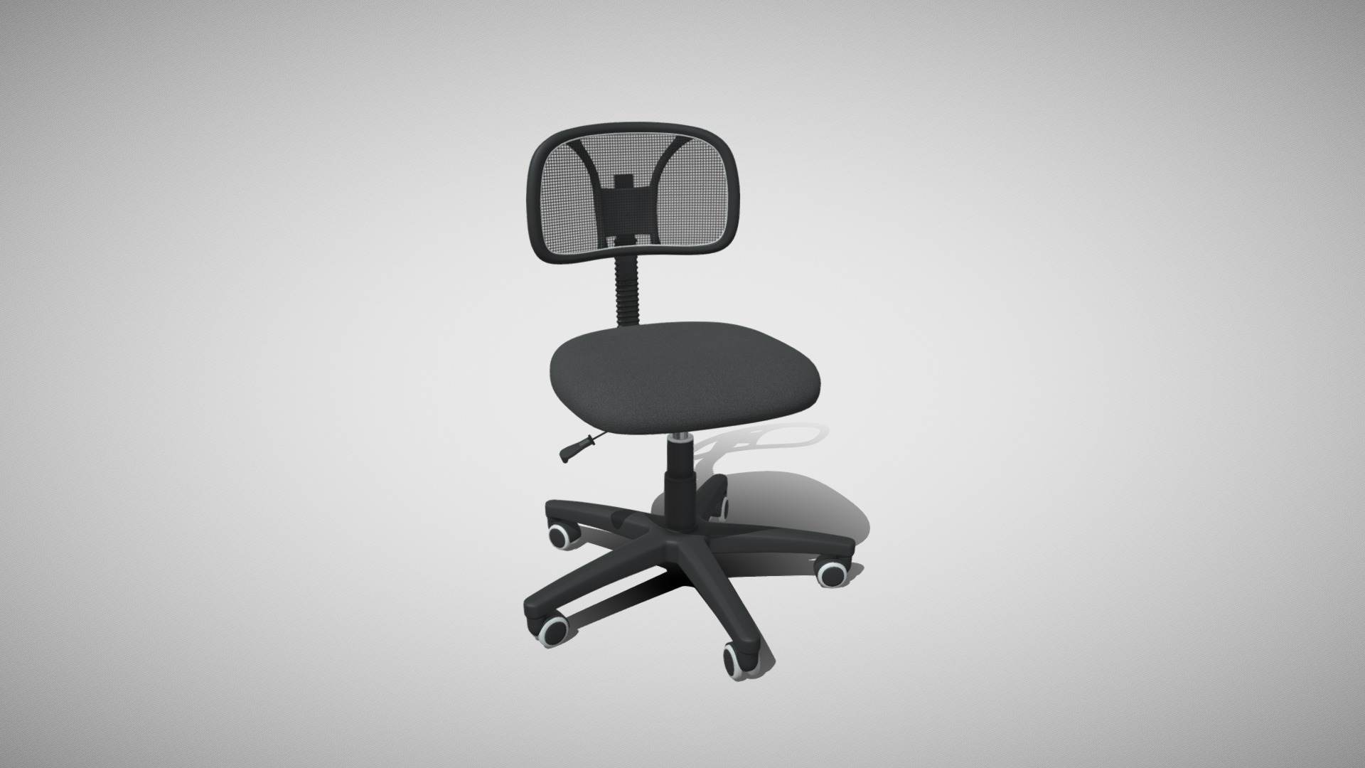 3D model Office chair - This is a 3D model of the Office chair. The 3D model is about a chair with a fan.