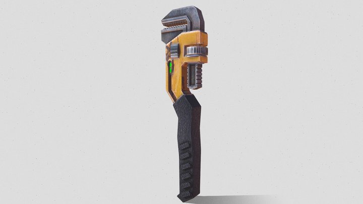 PSX Wrench | 复古扳手 3D Model