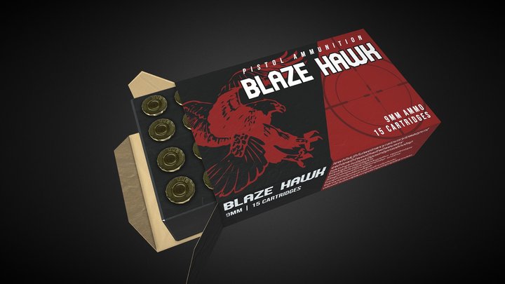 Handgun Ammo Box REMAKE 3D Model