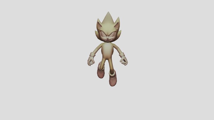 Movie Super Sonic 3D Model