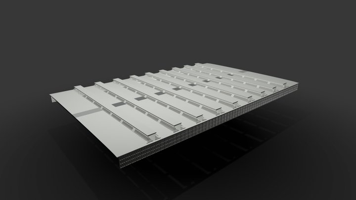 Hauptbahnhof München - Dach 3D Model