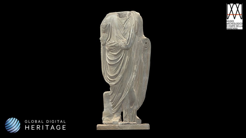Statua di personaggio maschile
