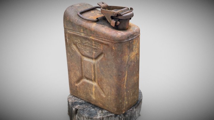 Rust old Canister 3D Model