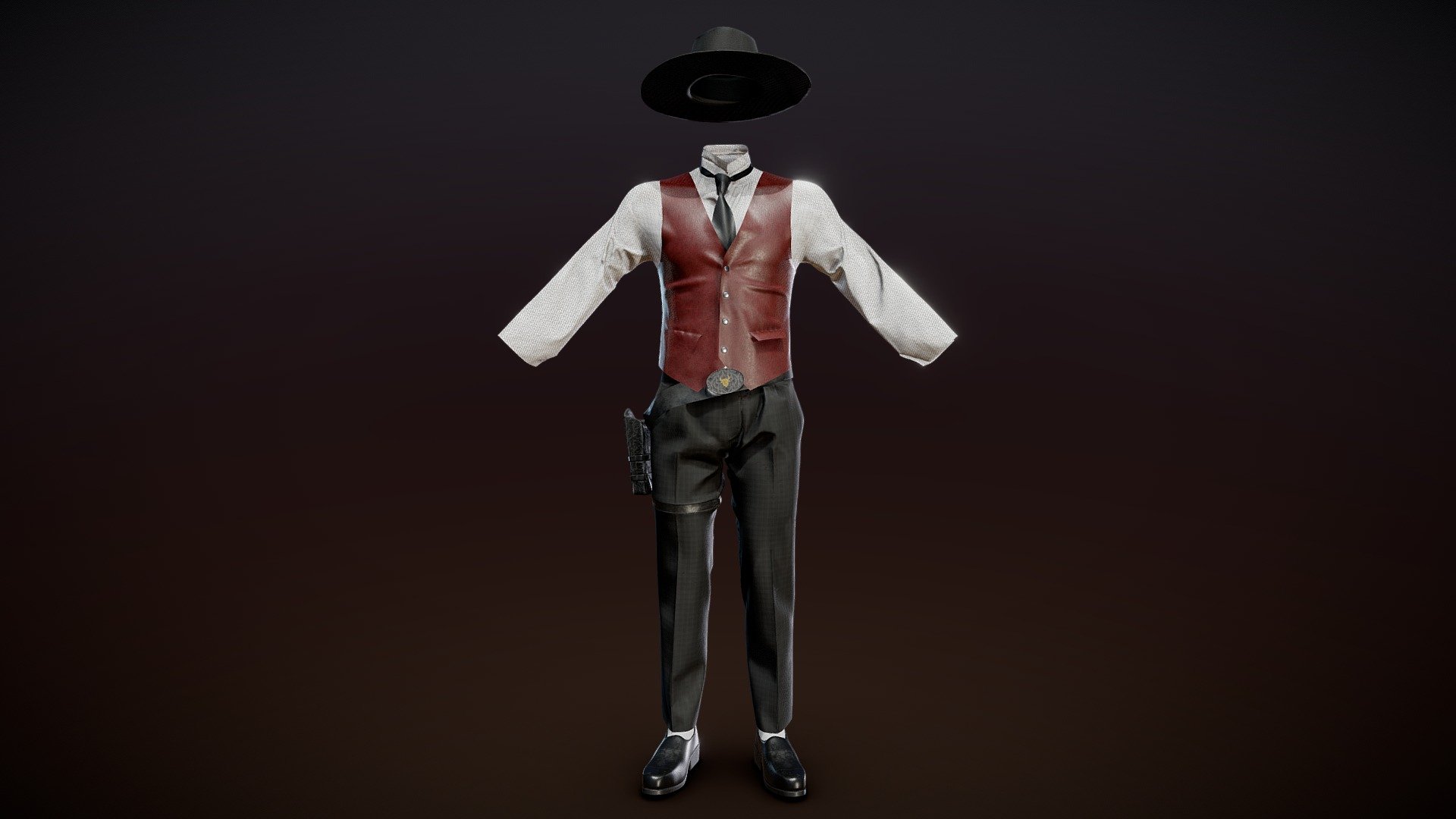 Western Outfit 2 - 3D model by Dalopera3D [748f8dc] - Sketchfab