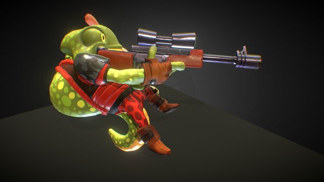 Chameleon 3D Model