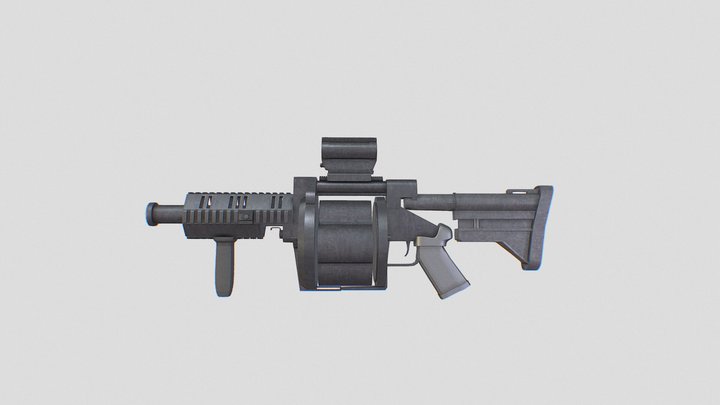 Grenade Launcher V2 3D Model