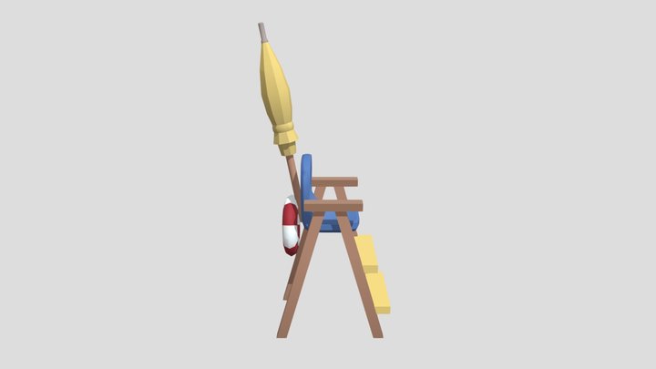 Lifeguard Chair 3D Model