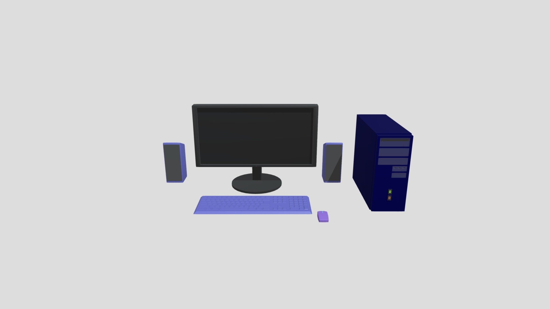 computer - Download Free 3D model by lana123.la [74920a0] - Sketchfab