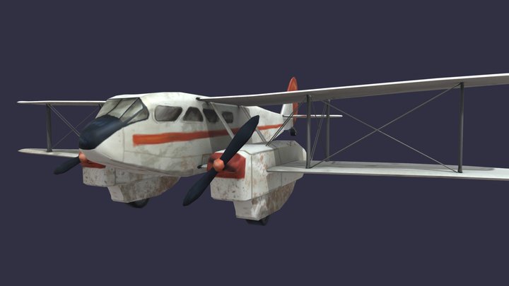 DAE - RustAirBorn Plane 3D Model