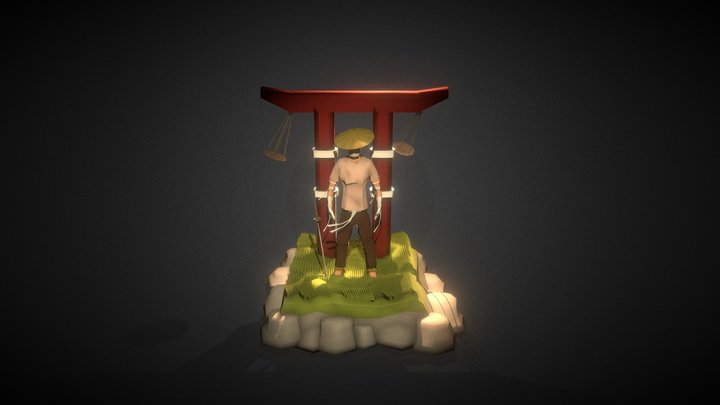 Japanese Fighter 3D Model