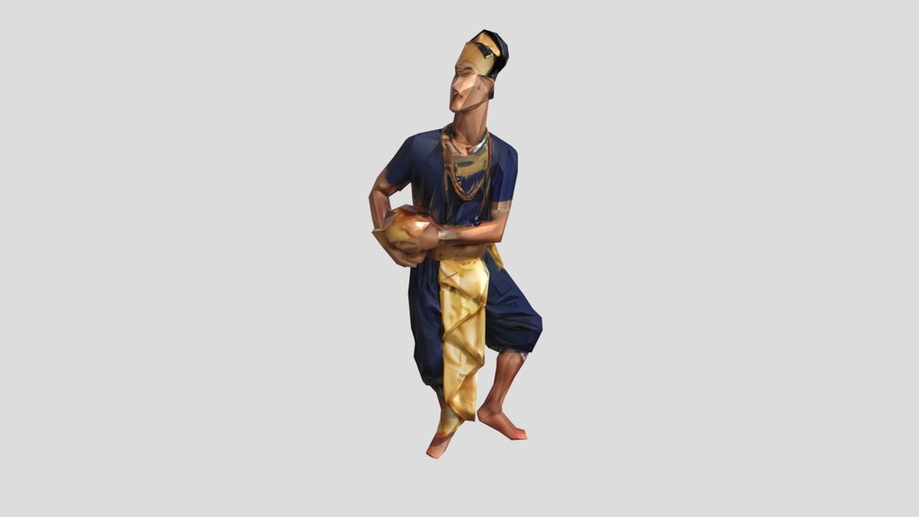 Traditional male dancer in costume