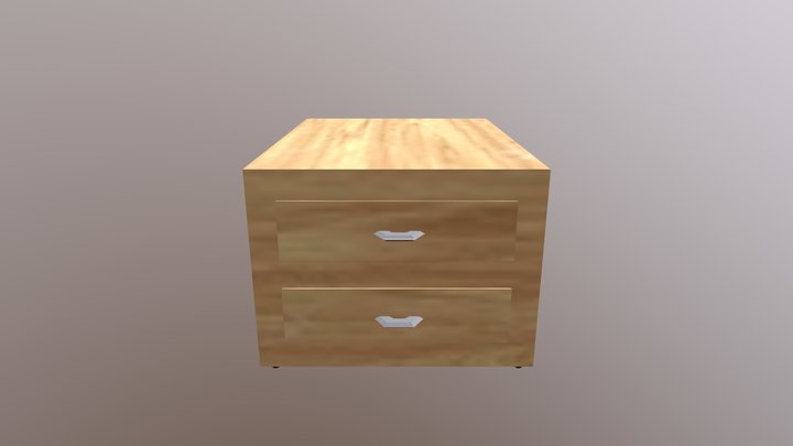 Bedsidetabled 3D Model