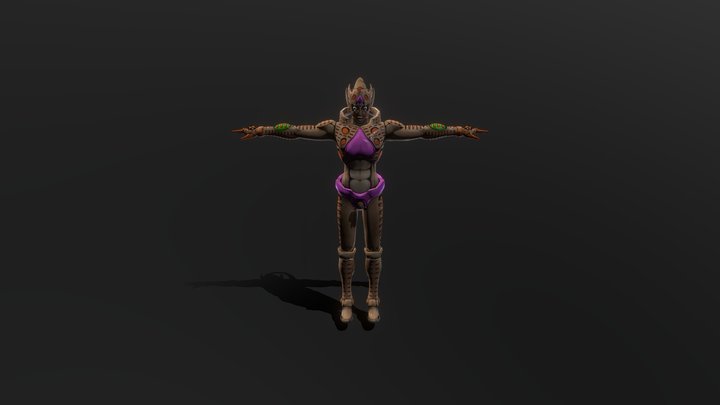 gold-experience-requiem-from-jojos-bizarre-adven 3D Model