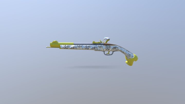 Fantasy Musket 3D Model