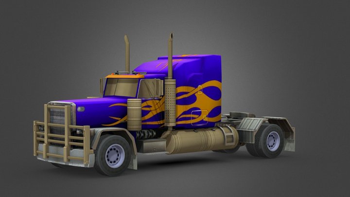 Peterbilt 353 Paint 7 Burns Purple Fire