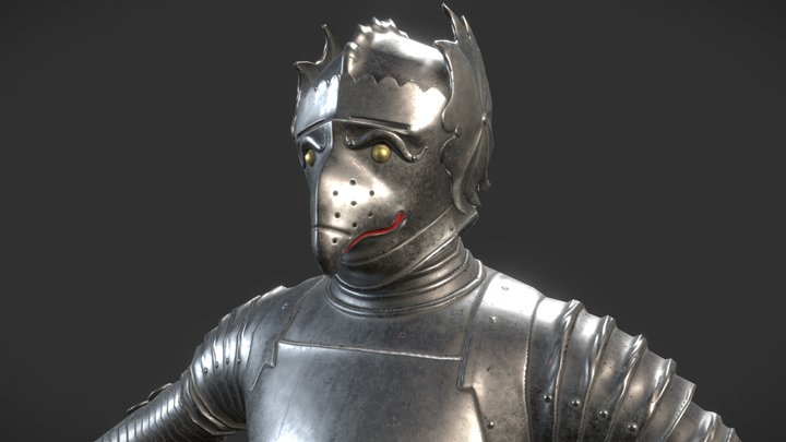 Faltenrockharnisch 3D Model